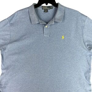 Vintage Polo Ralph Lauren Shirt Mens XXL Blue Business‎ Casual Rugby 1990s
